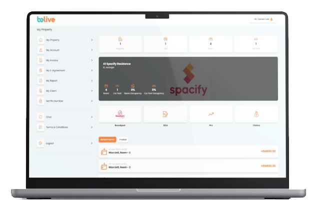 Real-time owner dashboards